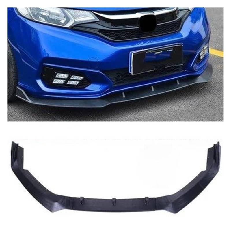 Splitter Für Fit Für Jazz 2014 2015 2016 2017 2018 2019 2020 Front Stoßstange Splitter Lip Diffusor Spoiler Rock Körper Kit Dekorative Streifen Schaufel Spoiler(18-20matt Black) von FTJKKVV