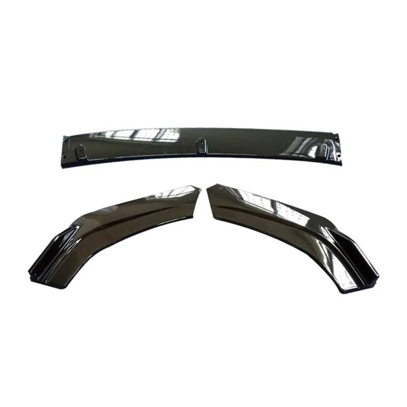 Splitter Für Lancer EX Für Evo 2013-2016 Frontschürze Spoiler Schutz Platte Lip Body Kit Carbon Oberfläche Auto Dekorative Streifen Kinn Schaufel Spoiler(Gloss Black) von FTJKKVV