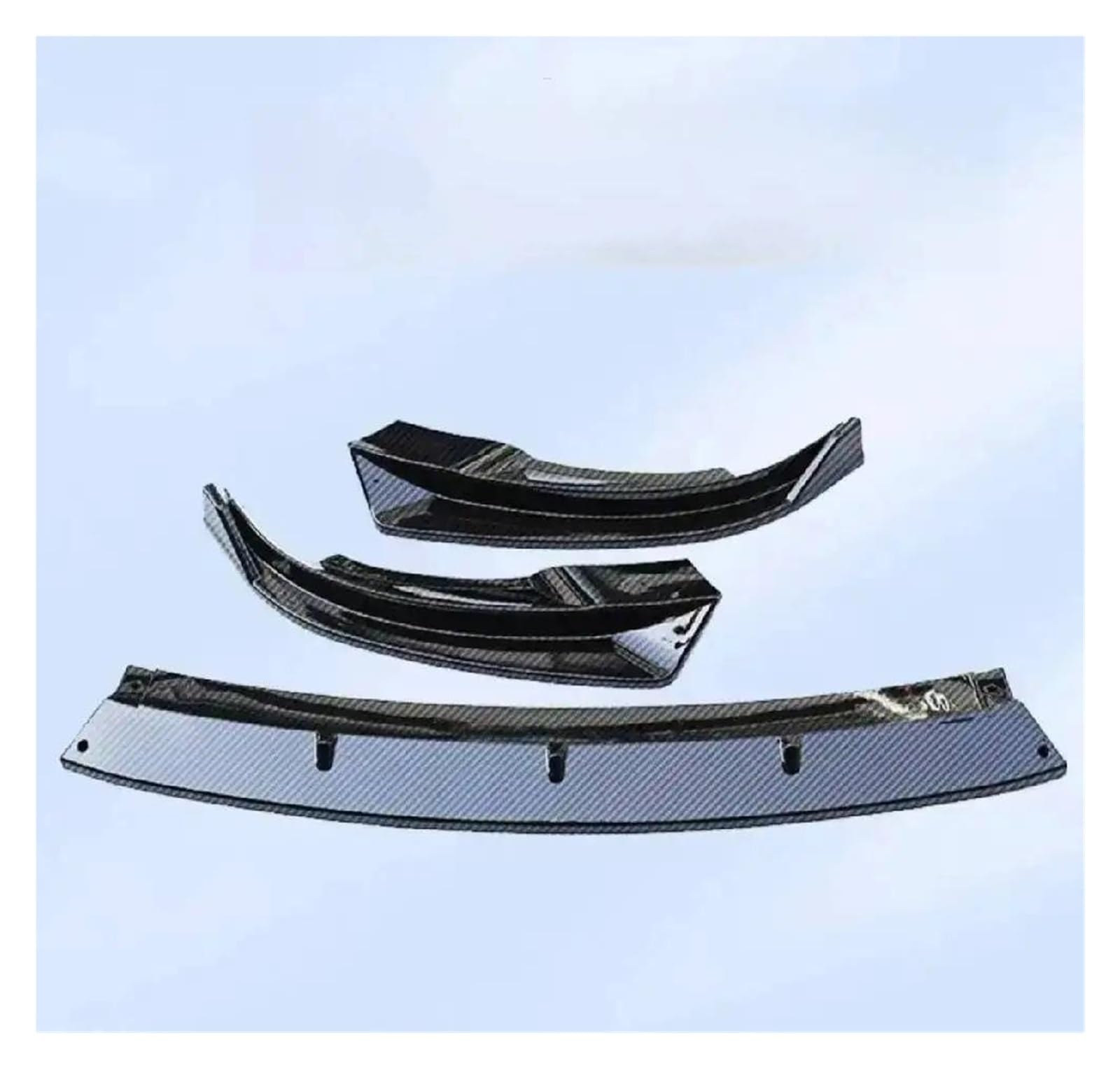 Splitter Für Tesla Für Modell 3 2023 Y 2024 Frontspoilerlippe Spoiler Vorderer Unterer Stoßfänger Modifikation Schutzabdeckung Carbon Black Body PP Spoiler(Y Carbon Black) von FTJKKVV