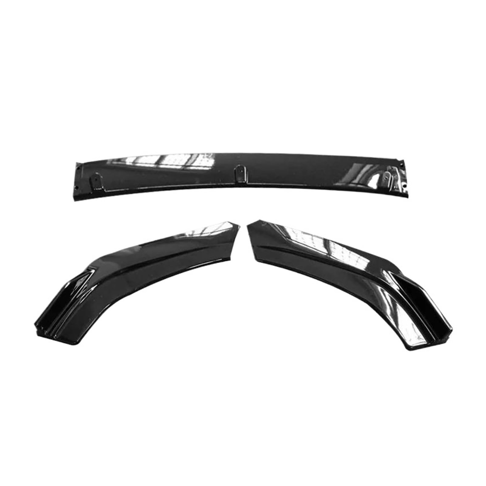 Splitter Für VW Für Scirocco R 2009-2014 Frontschürze Spoiler Schutz Platte Lip Splitter Körper Kit Carbon Oberfläche Dekorative Streifen Schaufel Spoiler(Gloss Black) von FTJKKVV