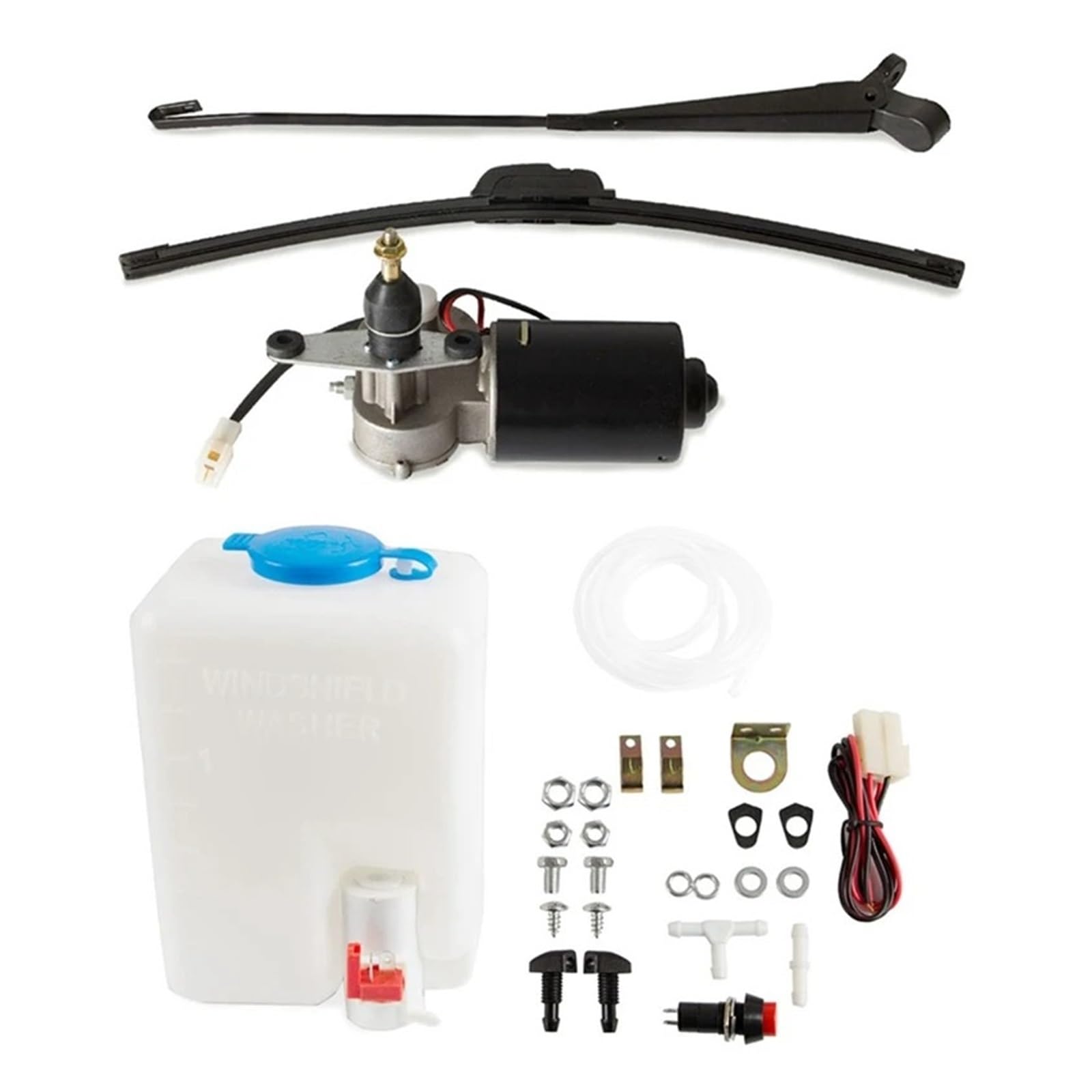 Wischermotor Für Kymco Für UXV Universal UTV Elektrische Scheibenwischer Motor Kit Montage Mit Spray Flasche Scheibenwischermotor von FTJKKVV