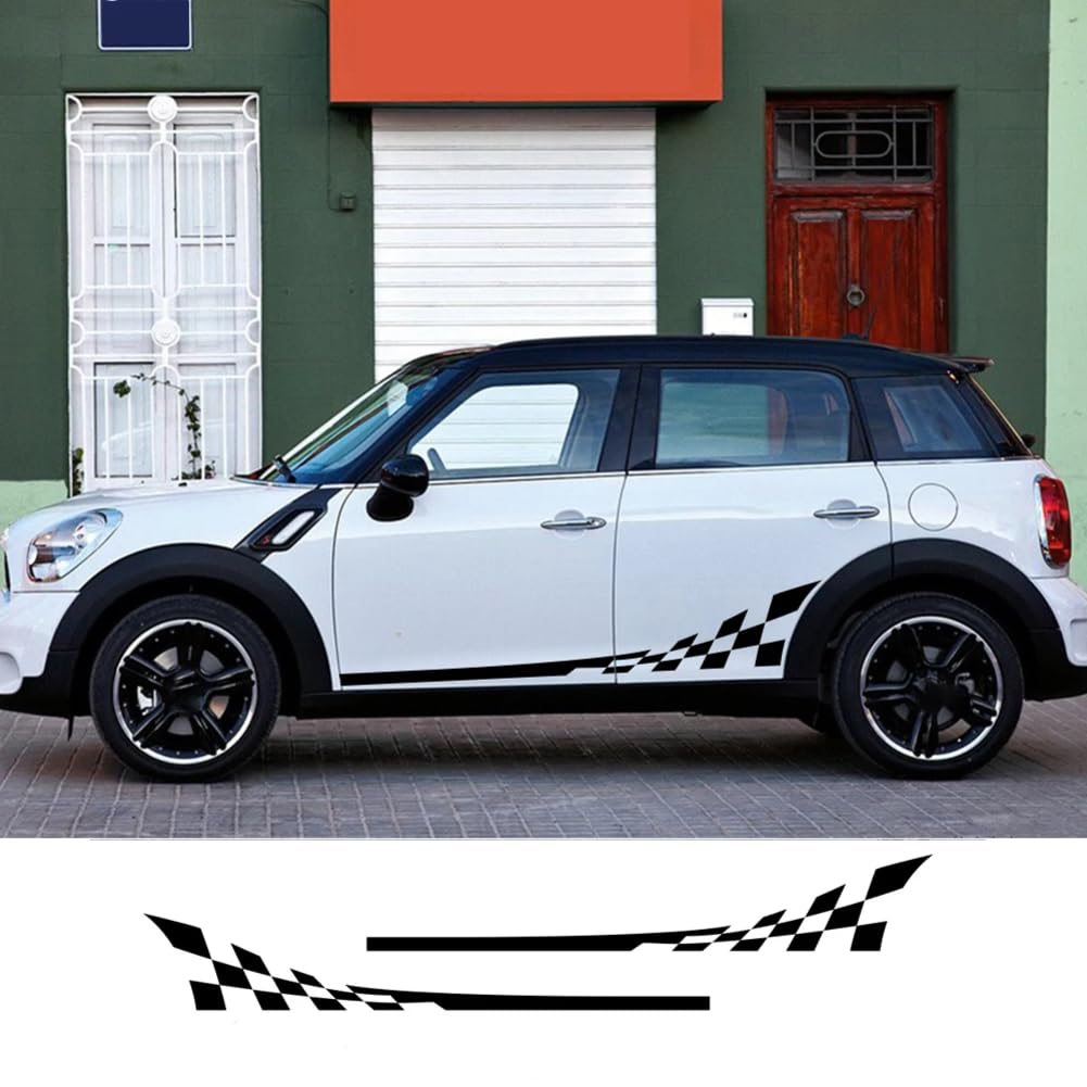 2 Stück Auto Tür Seite Aufkleber Racing Sport Aufkleber, für Mini Cooper R56 R57 R58 R50 R52 R53 R59 R61 Countryman R60 F60 F55 F56 F54 von FTPZTINX