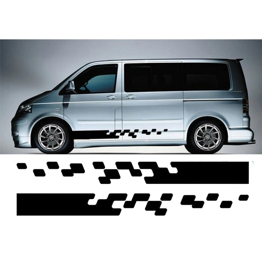 2pcs, für VW Transporter Grafik Streifen Camper Van Aufkleber Aufkleber T4 T5 Caddy rv40 von FTPZTINX