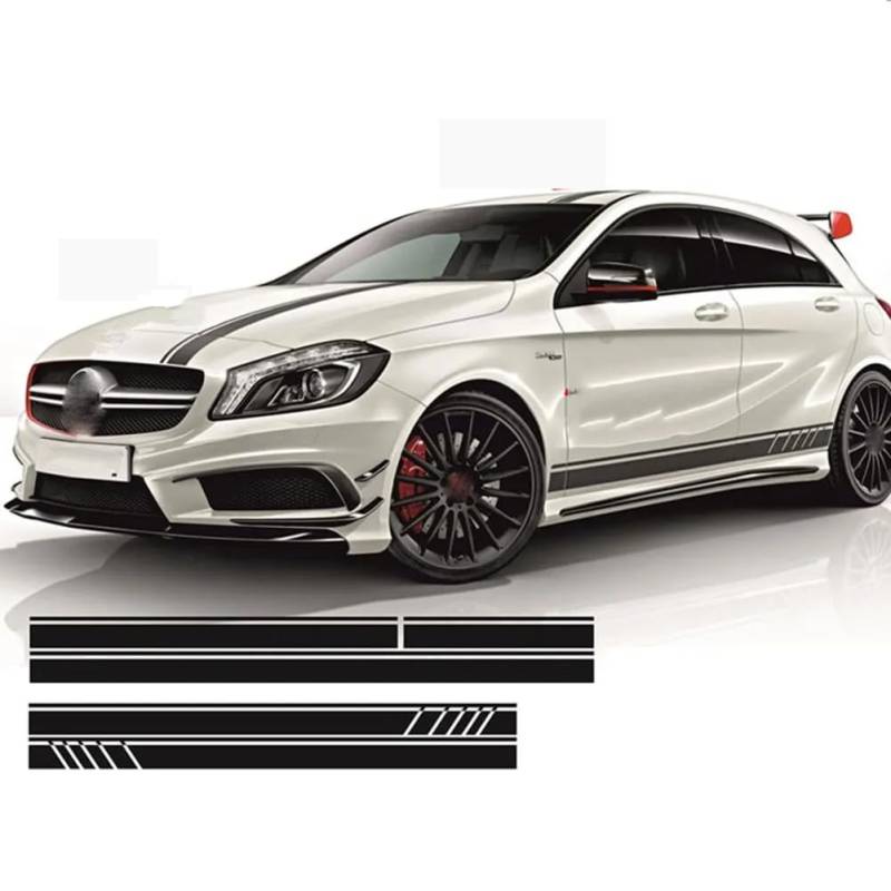 5 Stück, für AMG Edition 1 KOMPLETTES Set Streifen Aufkleber Seiten USW. - Mercedes A45 ACLASS W176#0131 von FTPZTINX