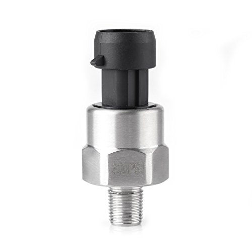 1 / 8NPT-Gewinde-Druckmessumformer aus Edelstahl 30/100/150/200/300/500 psi für Ölkraftstoff Wasser(300PSI) von FTVOGUE