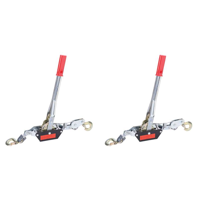 2PCS 2/4T Draht Seil Hand Power Puller Straffen Werkzeug Mini Spanner Doppel Haken Hebe Werkzeug von FTVOGUE