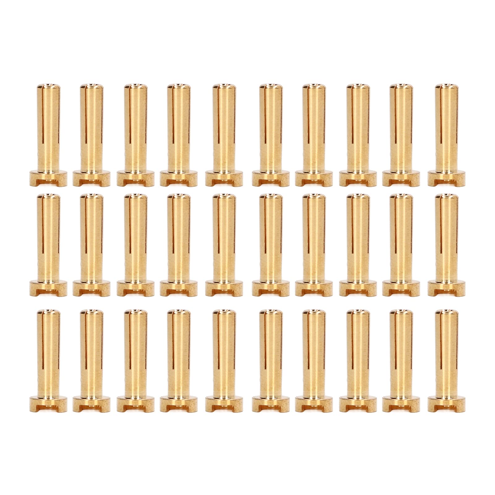 30pcs Messing Banana Plug Connectors 4mm Standard RC -Batterie -Drahtstopfen, Batterie -Bananenstopfen, Bananenanschlüssestecker für RC -Hubschrauber, Auto, LKW von FTVOGUE