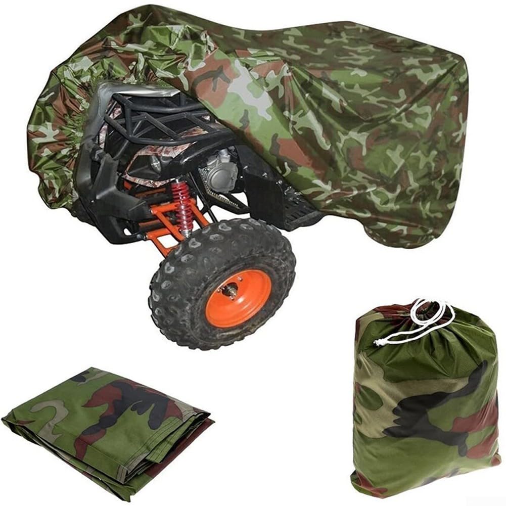 Camo ATV Staubschutz, wasserdicht und widerstandsfähig, passend für die meisten Quadriräder (L) von FUANA