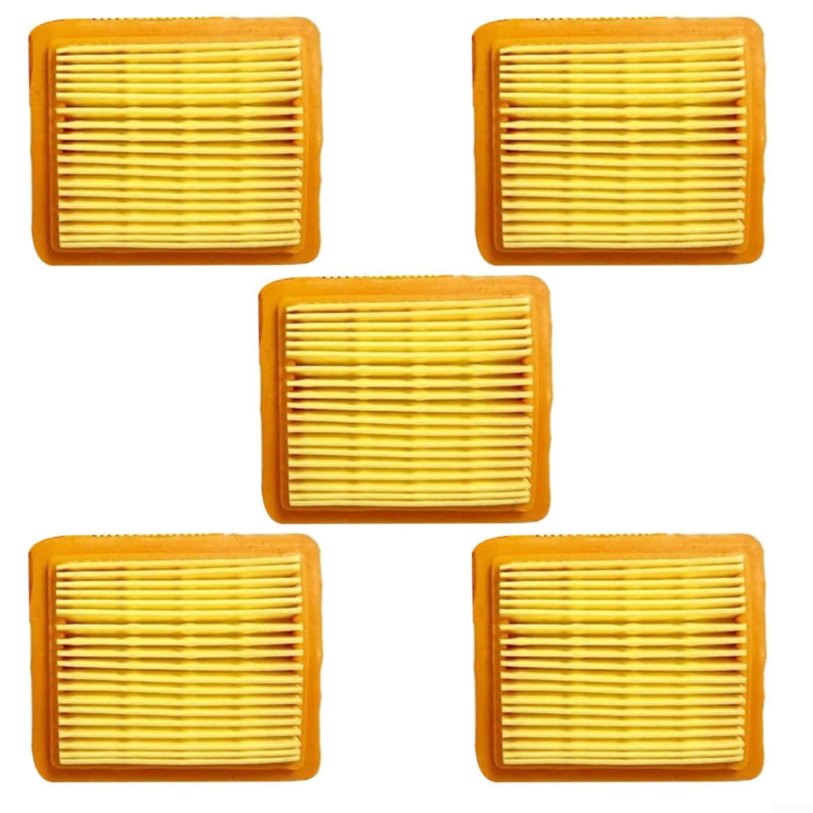 FUANA 5 Stück Luftfilter Ersatz für Honda GX50 47.9CC 4-Takt-Motor Rasenmäher Luftreiniger Trimmer Filter Ersatz 80 mm x 70 mm x 20 mm von FUANA