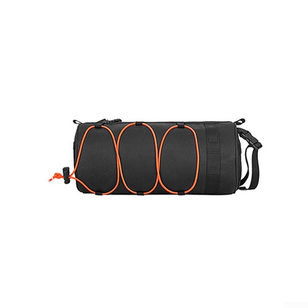 FUANA Cyclist's Essential Organizer, wasserabweisend, röhrenförmige Fahrradaufbewahrungslösung, ideal für einfachen Zugriff auf Gegenstände während der Fahrt (Orange) von FUANA