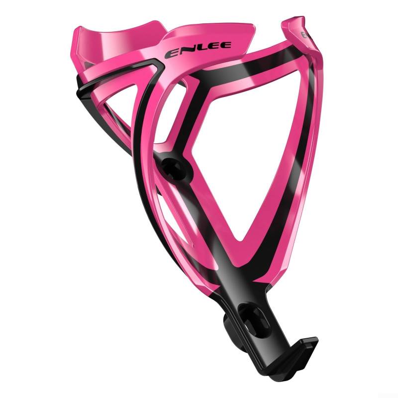 Fahrradflaschenhalterung aus Polycarbonat mit schönem Farbdesign, Schwarz/Weiß (Rosa) von FUANA