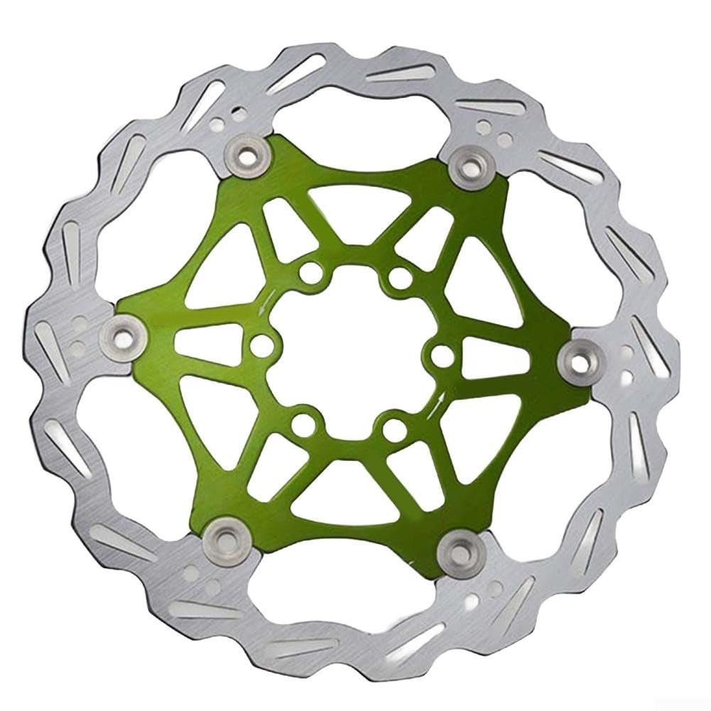 Mountainbike-Scheibenbremsen mit einem stromlinienförmigen Design mit überlegenen Reibungseigenschaften in kompaktem Formfaktor (grün 180) von FUANA