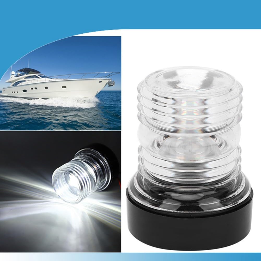 ABS Marine Boot Yacht Licht Wasserdichte LED Anker Navigationslampe 12V (A) von FUBESK