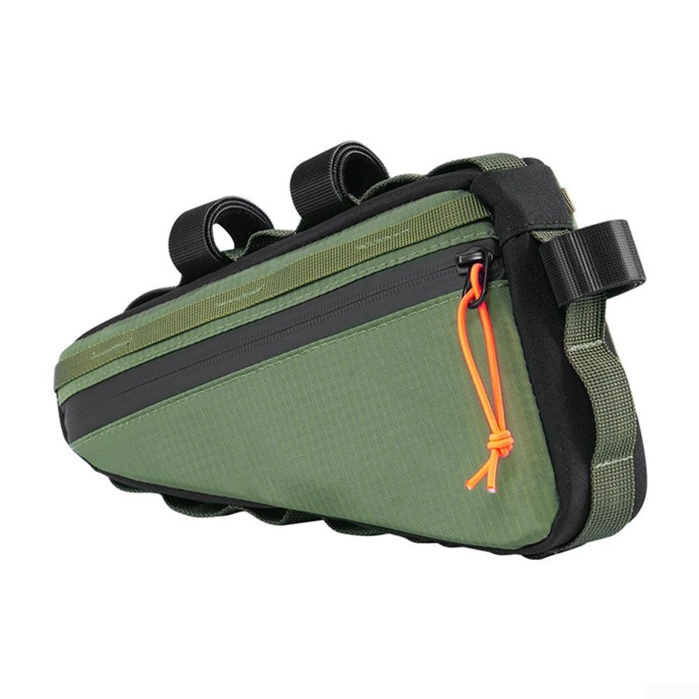 FUBESK Triangle Fahrradrahmentasche, wasserdichte Tasche für Mountainbike-Zubehör (grün) von FUBESK