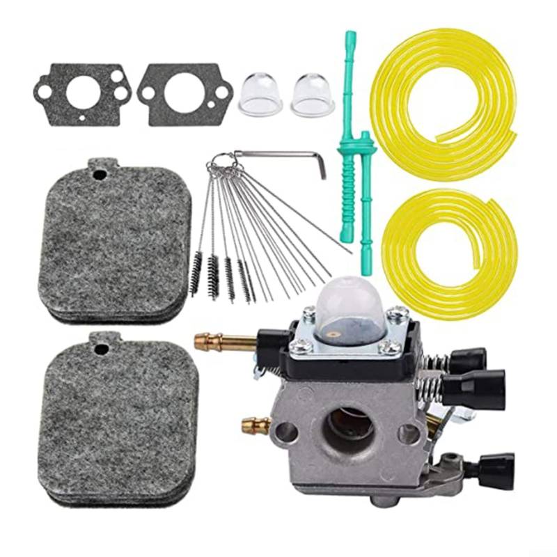 FUBESK Vergaser-Kit für BG55 für BG45 für BG46 für BG65 für BR45C für SH55 für SH85 Vergaser Tune Up Kit mit Kraftstofffilterdichtung von FUBESK