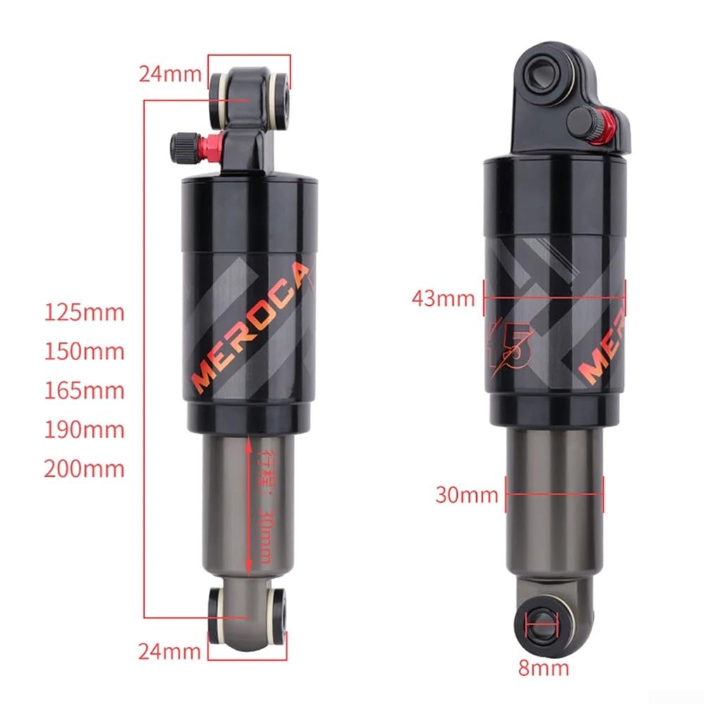 Fahrrad-Einstellsystem Air Rear Shock Lockout Entwickelt für maximale Stabilität und Sicherheit (200 mm) von FUBESK