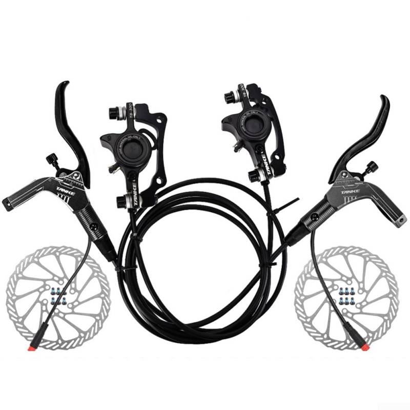 Innovative hydraulische E-Bike-Scheibenbremslösung mit benutzerfreundlichem Abschaltmechanismus, kompatibel mit Rotor (schwarz) von FUBESK