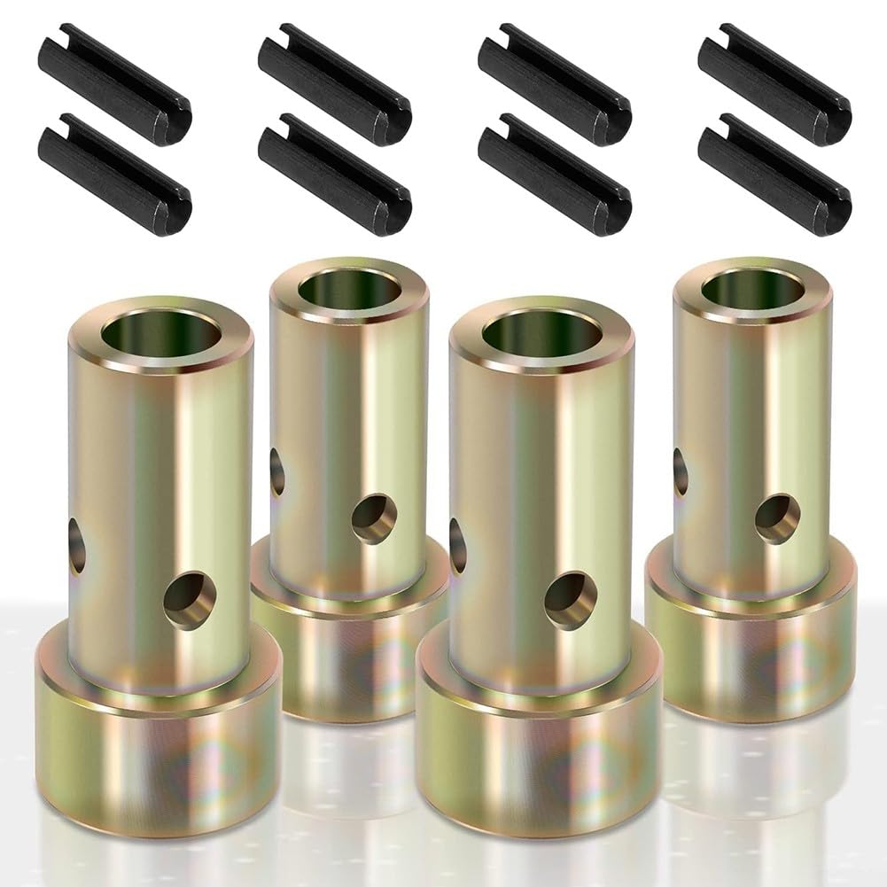 Quick Hitch Adapterbuchsen Set für Traktoren der Kategorie 1, Metallkonstruktion für sichere Gerätebefestigungen (4 Set) von FUBESK