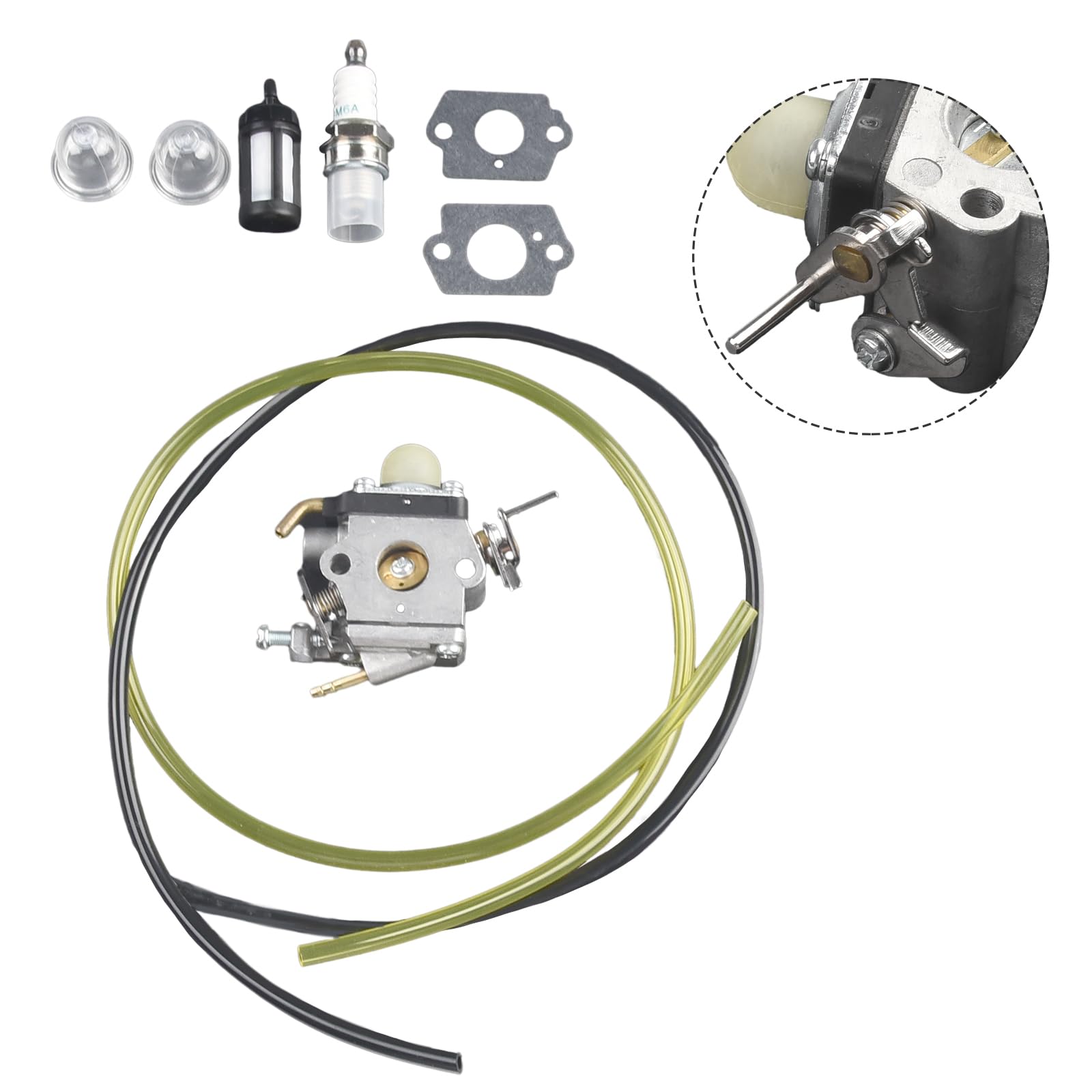 Vergaser Vergaser für Hu*sqva*rna 545008097 129C 129L 129R 129LDX 129RJ mit Dichtung von FUBESK