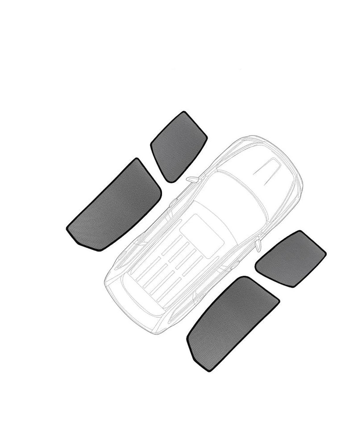 Auto Sonnenblende Für CX-7 CX7 2006-2014 Magnetischer Auto-Sonnenschutz Visier Frontscheibenrahmen Vorhang Rückseite Babyfenster Sonnenschutz Schild Autofenster Sonnenschutzrollos(4PCS Side Windows) von FUBUSEE