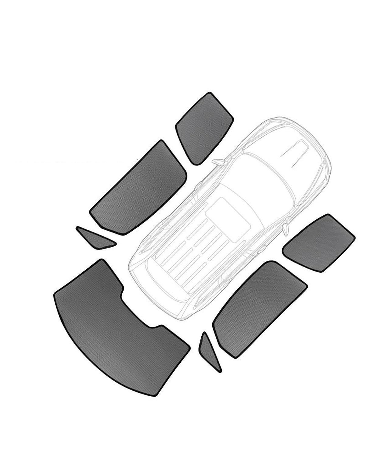 Auto Sonnenblende Für CX-7 CX7 2006-2014 Magnetischer Auto-Sonnenschutz Visier Frontscheibenrahmen Vorhang Rückseite Babyfenster Sonnenschutz Schild Autofenster Sonnenschutzrollos(7pcs) von FUBUSEE