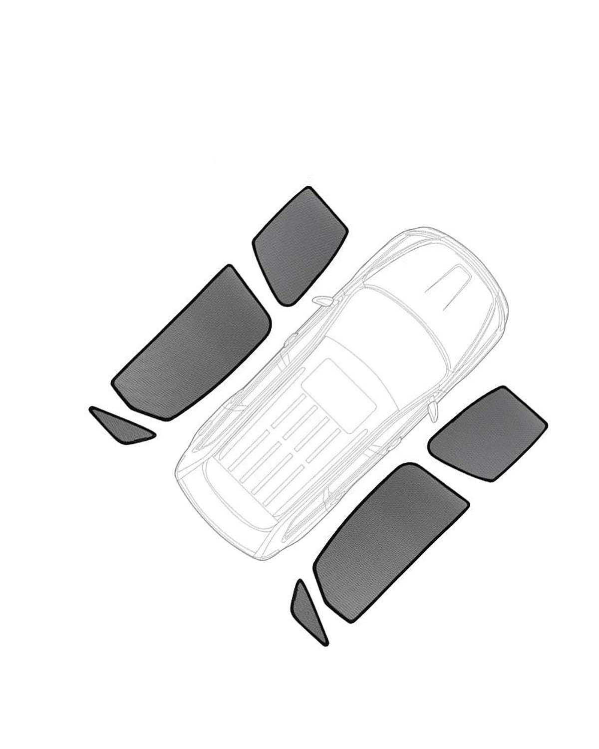 Auto Sonnenblende Für Toyota Für RAV4 2019-2022 Für RAV 4 Magnetisches Auto-Sonnenschutzvisier Vorne Hinten Windschutzscheibenrahmen Vorhang Seitenfenster Sonnenschutz Autofenster Sonnenschutzrollos(6 von FUBUSEE