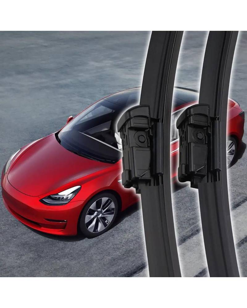 Auto Wischer Für Teslaes Für Modell 3 2018 2019 2020 2021 2022 Autozubehör Frontscheibenwischerbürsten 28+17" Scheibenwischer von FUBUSEE