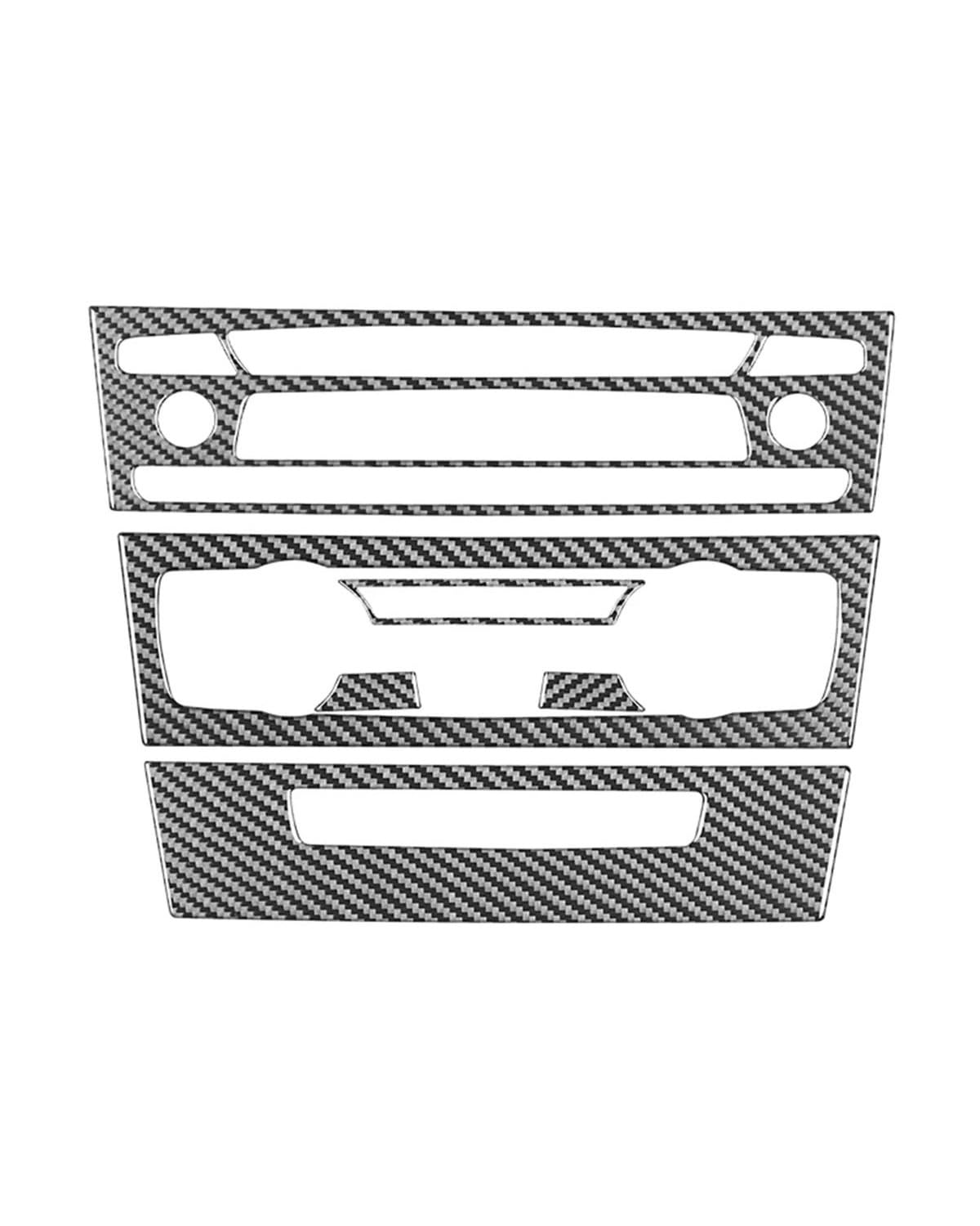 Console Panel Dekorabdeckung Für 1 Serie E87 E81 E82 2008 2009 2010 2011 2012 2013 LHD Carbon Faser LHD Mittelkonsole AC CD Tasten Panel Trim Innen Zubehör Center Console Panel Dekoration von FUBUSEE