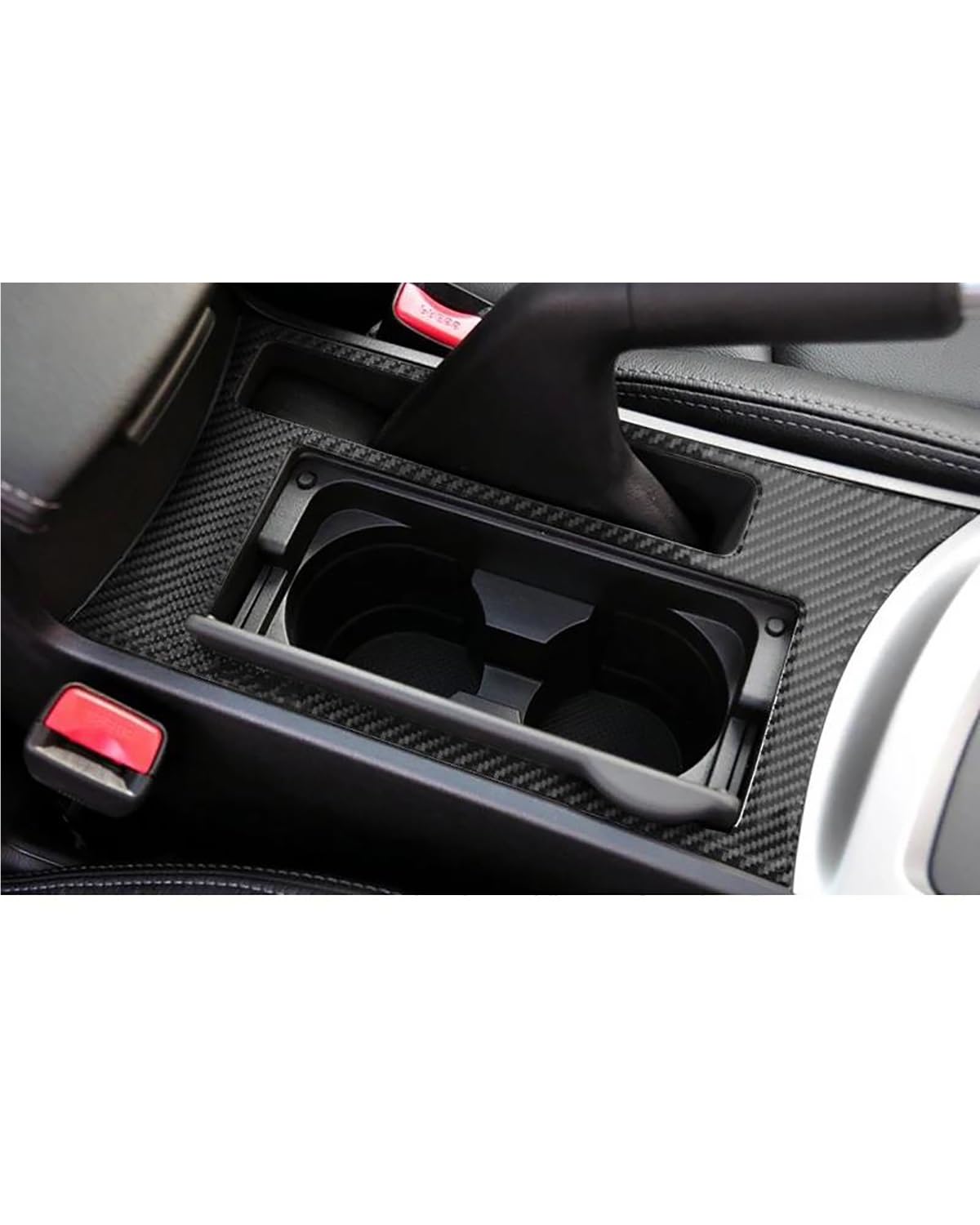 Console Panel Dekorabdeckung Für 3 Für Axela 2010-2012 2013 Auto Carbon Fiber Center Konsole Tasse Halter Panel Rahmen Aufkleber Trim Dekoration Zubehör Center Console Panel Dekoration(RHD) von FUBUSEE