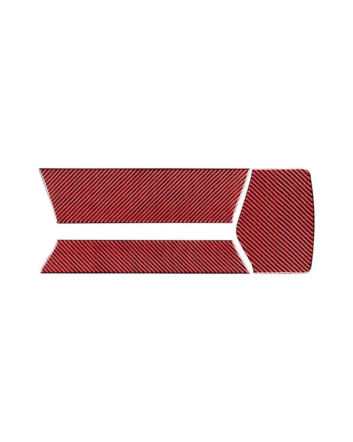 Console Panel Dekorabdeckung Für Z4 Serie G28 G29 2019-2023 Carbon Fiber Zubehör Innen Auto Zentrale Armlehne Box Panel Trim Abdeckung Dekorative Sticke Center Console Panel Dekoration(RED,For Right-h von FUBUSEE