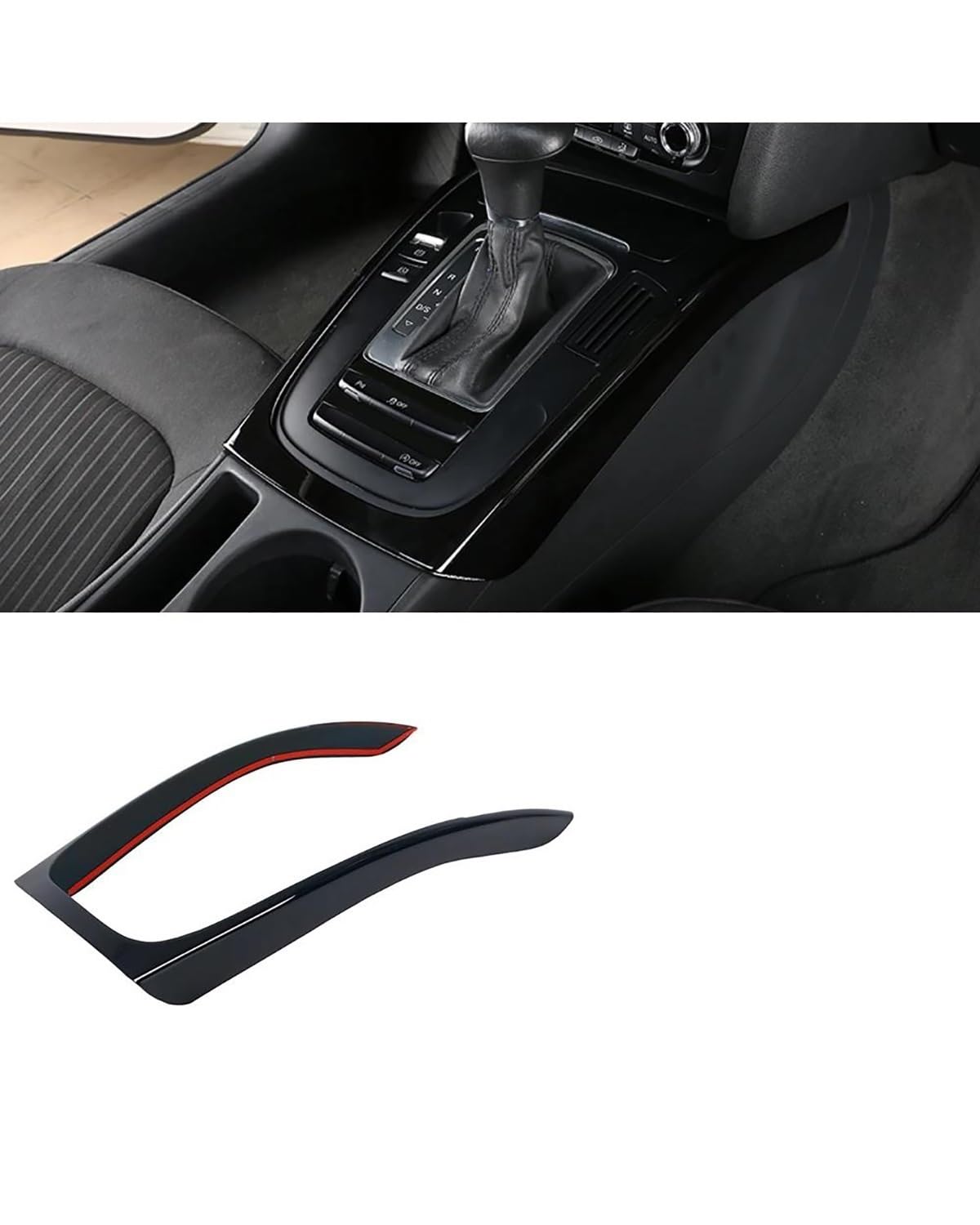 Verkleidung der Konsolenverkleidung Für A4 Für B8 Für A5 2009-2016 Auto-Styling-Innenraum Modifizierte K-Car-Mittelkonsole Schalthebelrahmen Dekorationsabdeckung Verkleidung Center Console Panel Dekor von FUBUSEE