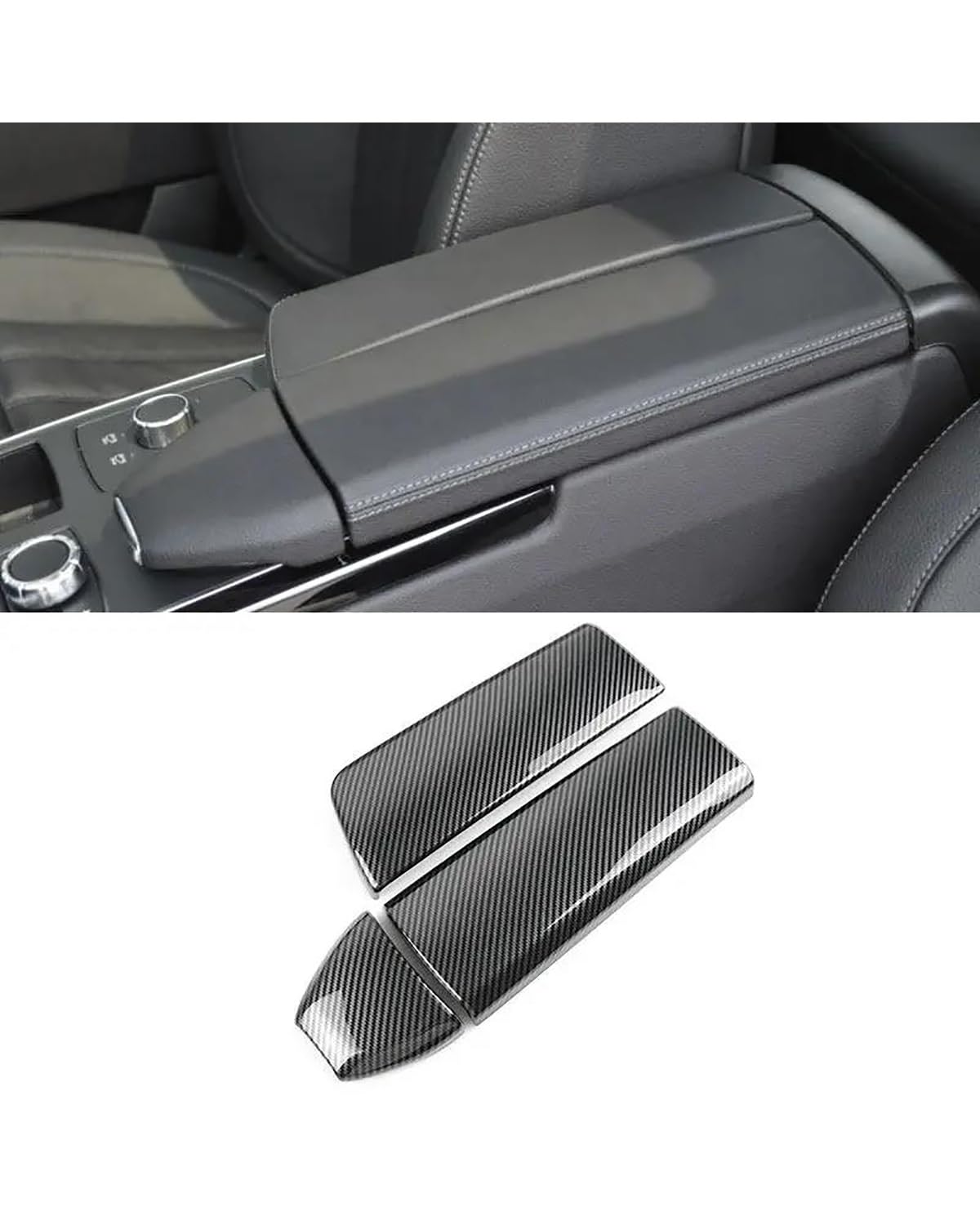 Verkleidung der Konsolenverkleidung Für Benz Für GLE Für Coupé Für C292 Für GLS Für Klasse Für W166 Für GLE300 Auto Mittelkonsole Armlehne Box Panel Verkleidung Center Console Panel Dekoration(Type A) von FUBUSEE