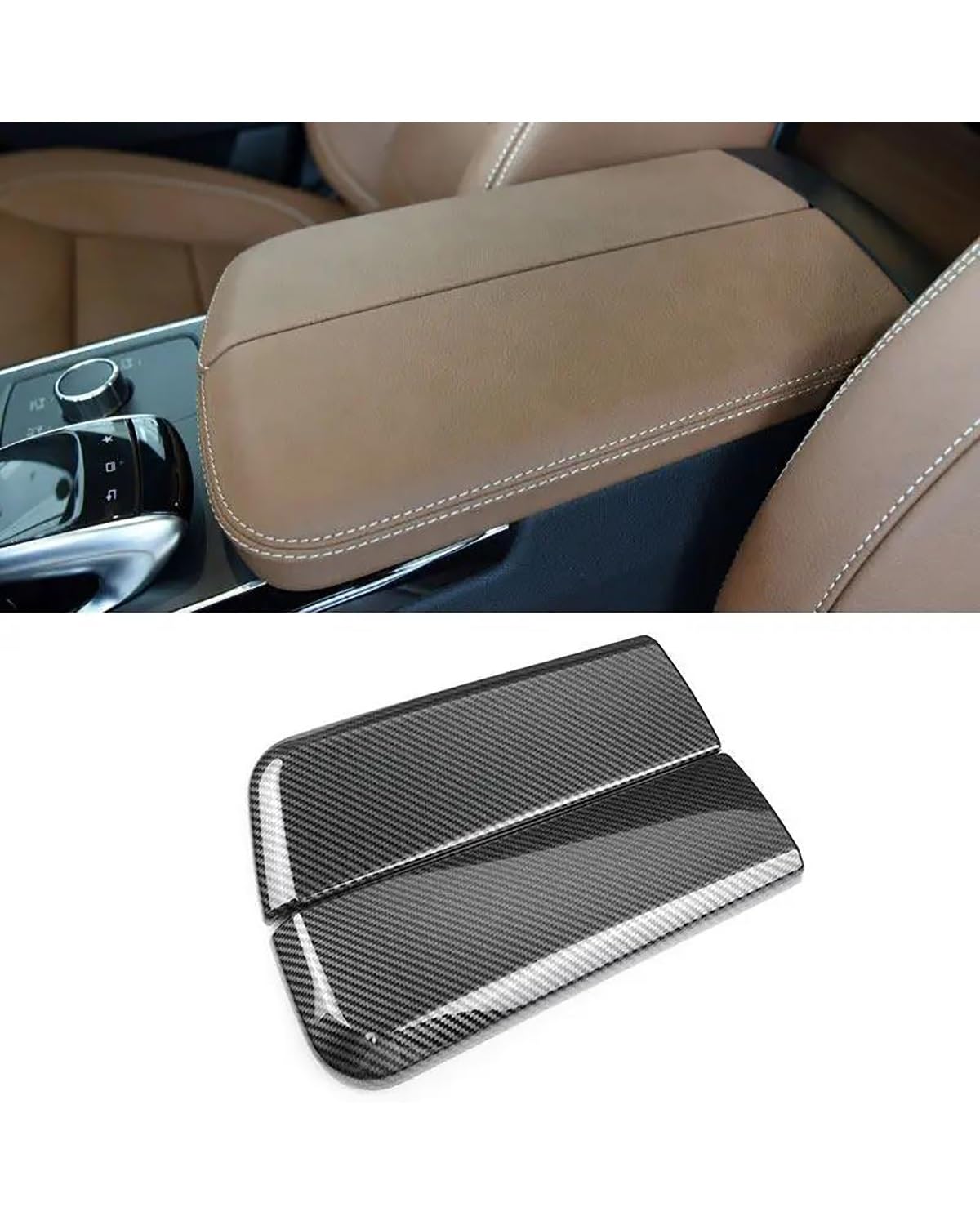 Verkleidung der Konsolenverkleidung Für Benz Für GLE Für Coupé Für C292 Für GLS Für Klasse Für W166 Für GLE300 Auto Mittelkonsole Armlehne Box Panel Verkleidung Center Console Panel Dekoration(Type B) von FUBUSEE