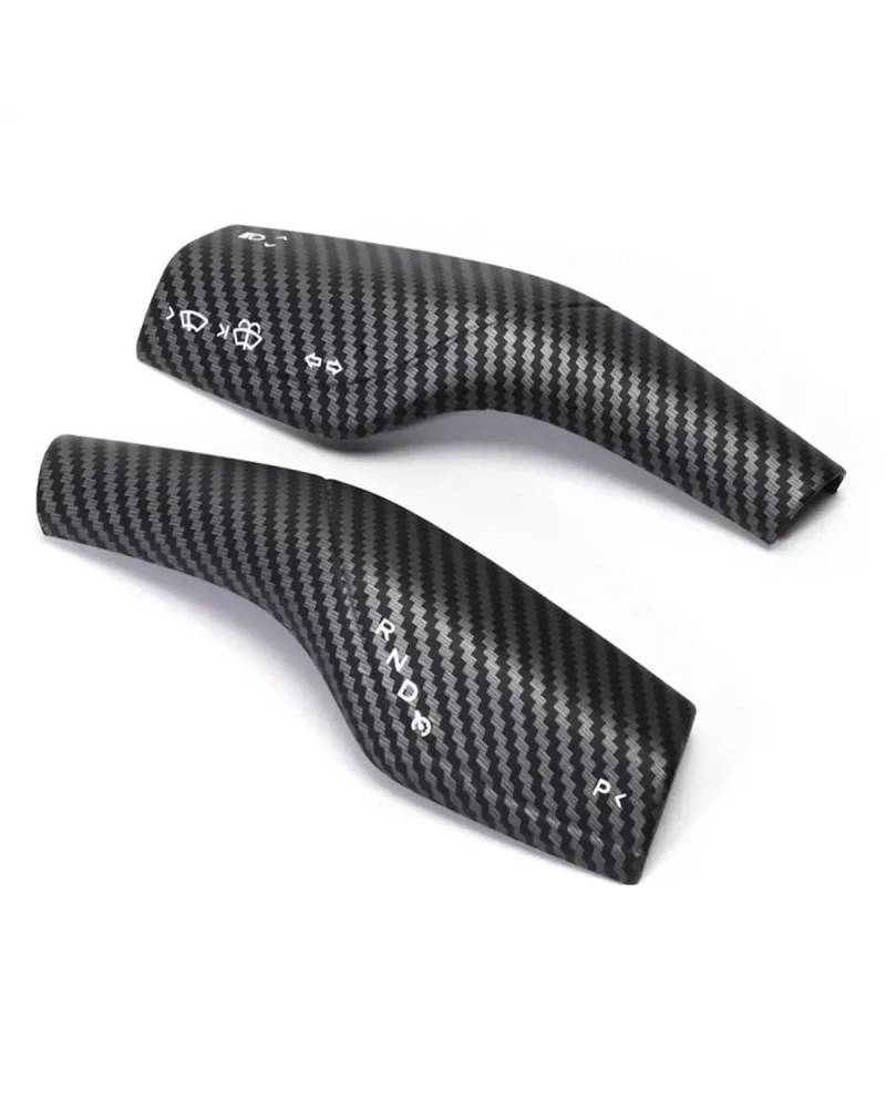 Verkleidung der Konsolenverkleidung Für Modell 3 Für Y Schalthebelabdeckung Lenkhebelgriffschutz Schalthebelschale Carbon Fiber Schaltknaufabdeckung Zubehör Center Console Panel Dekoration(Matte Carbo von FUBUSEE