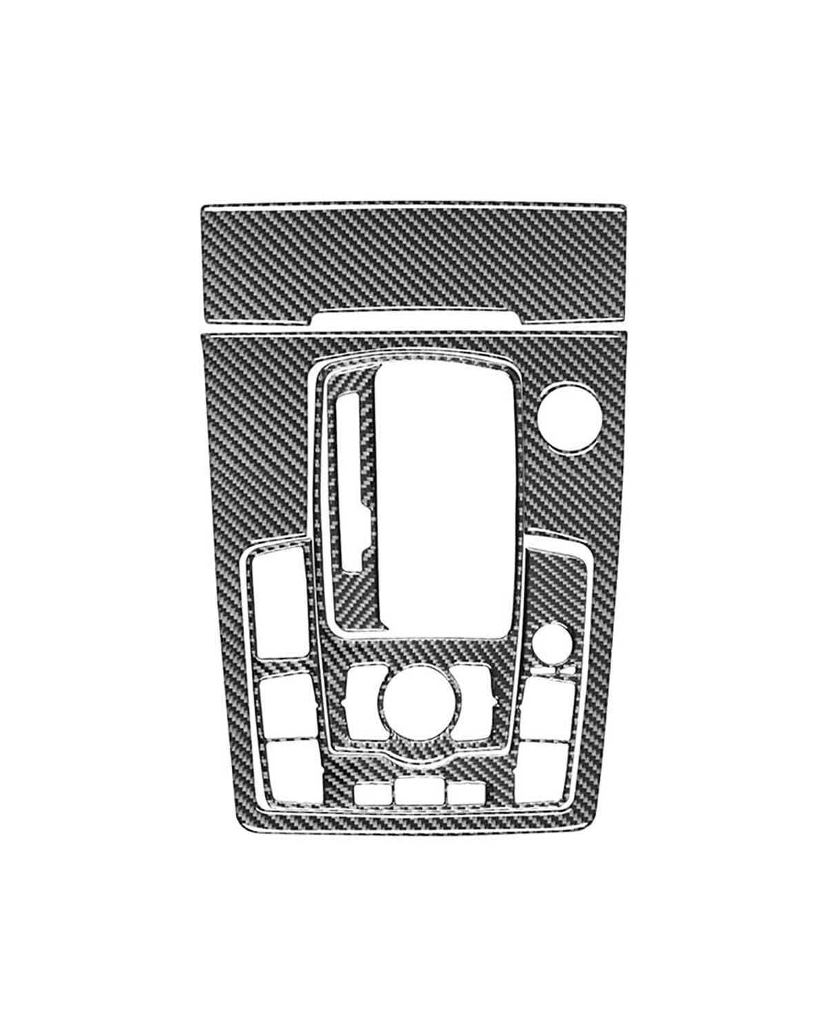 Verkleidung der Konsolenverkleidung Für Q7 2007 2008 2009 2010–2015 LHD, Echte Weiche Kohlefaser, Mittelkonsole, Schalthebelverkleidung, Innenausstattung Center Console Panel Dekoration von FUBUSEE