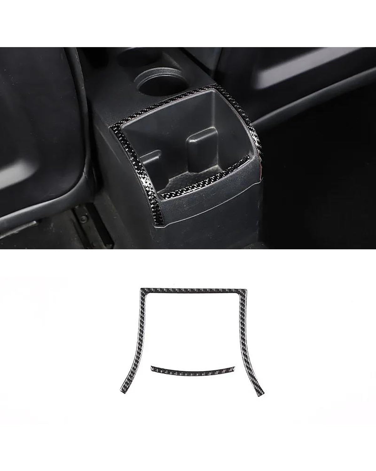 Verkleidung der Konsolenverkleidung Für Seat Für Leon 2008-2012 Schwarzes Carbonfaser-Innenausstattungsset Armaturenbrettkonsole Schalttafel Dekoration Abdeckung Zieraufkleber Center Console Panel Dek von FUBUSEE