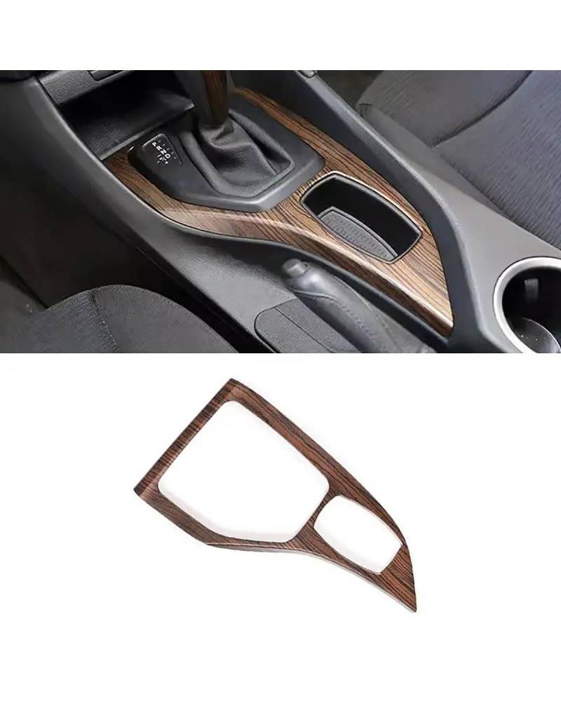 Verkleidung der Konsolenverkleidung Für X1 Für E84 2010-2015 LHD Innenausstattung Auto-Styling Mittelkonsole Schalthebelverkleidung Abdeckrahmen Zieraufkleber Center Console Panel Dekoration(Pine Wood von FUBUSEE