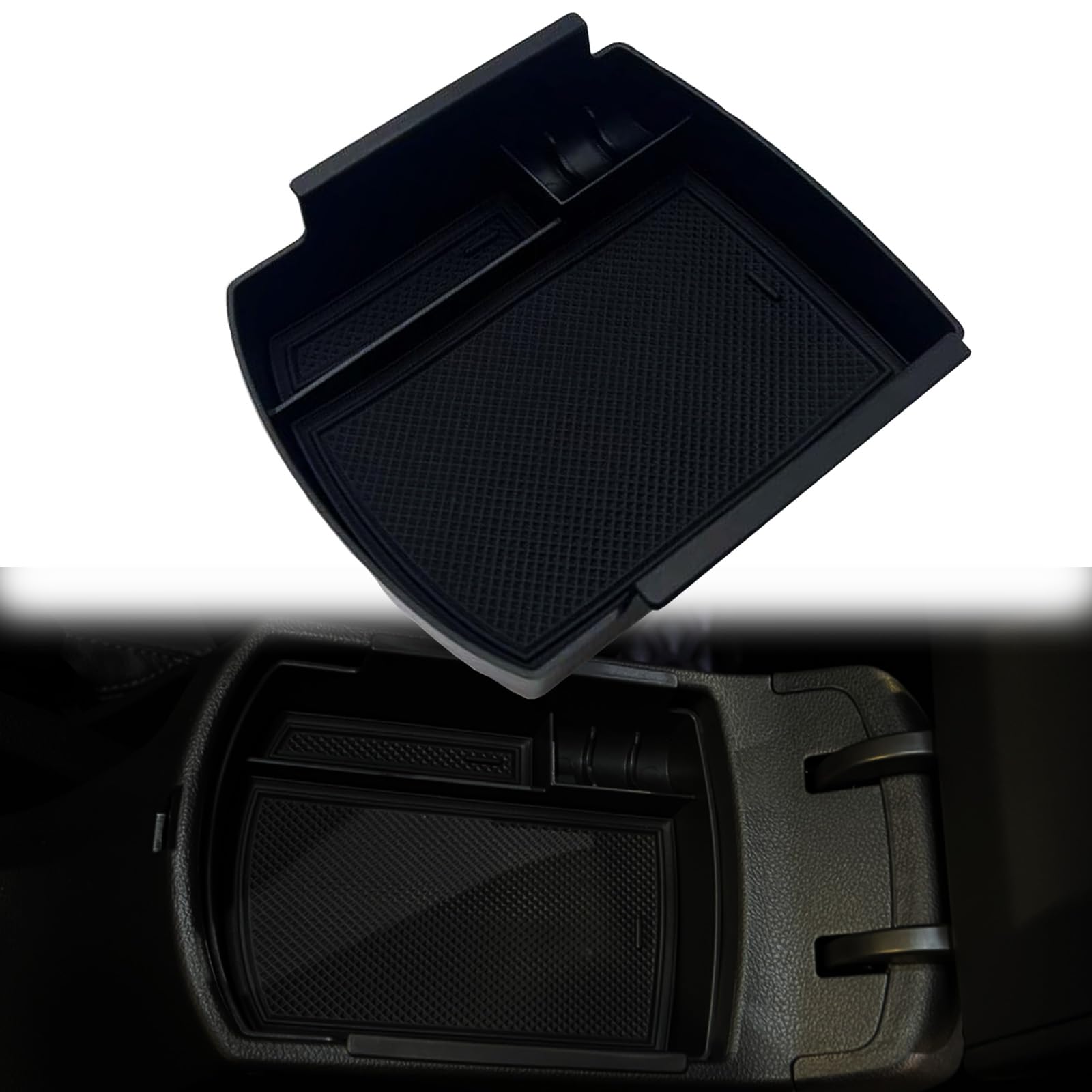 FUEISOF Mittelkonsole Aufbewahrungsbox Kompatibel Für Hyundai I30 2017 2021 2022 2023 2024 Armlehne Organizer Aufbewahrungsbox Tray Storage Armlehnen Zubehör von FUEISOF