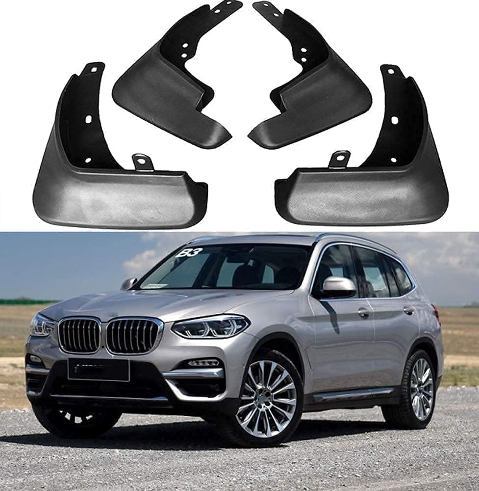 4 Stück Schmutzfänger Für BMW X3 G01/2018-2019, Auto Spritzschutz Schmutzfänger Vorne Und Hinten Spritzschutz KöRperteile ZubehöR von FUERLI