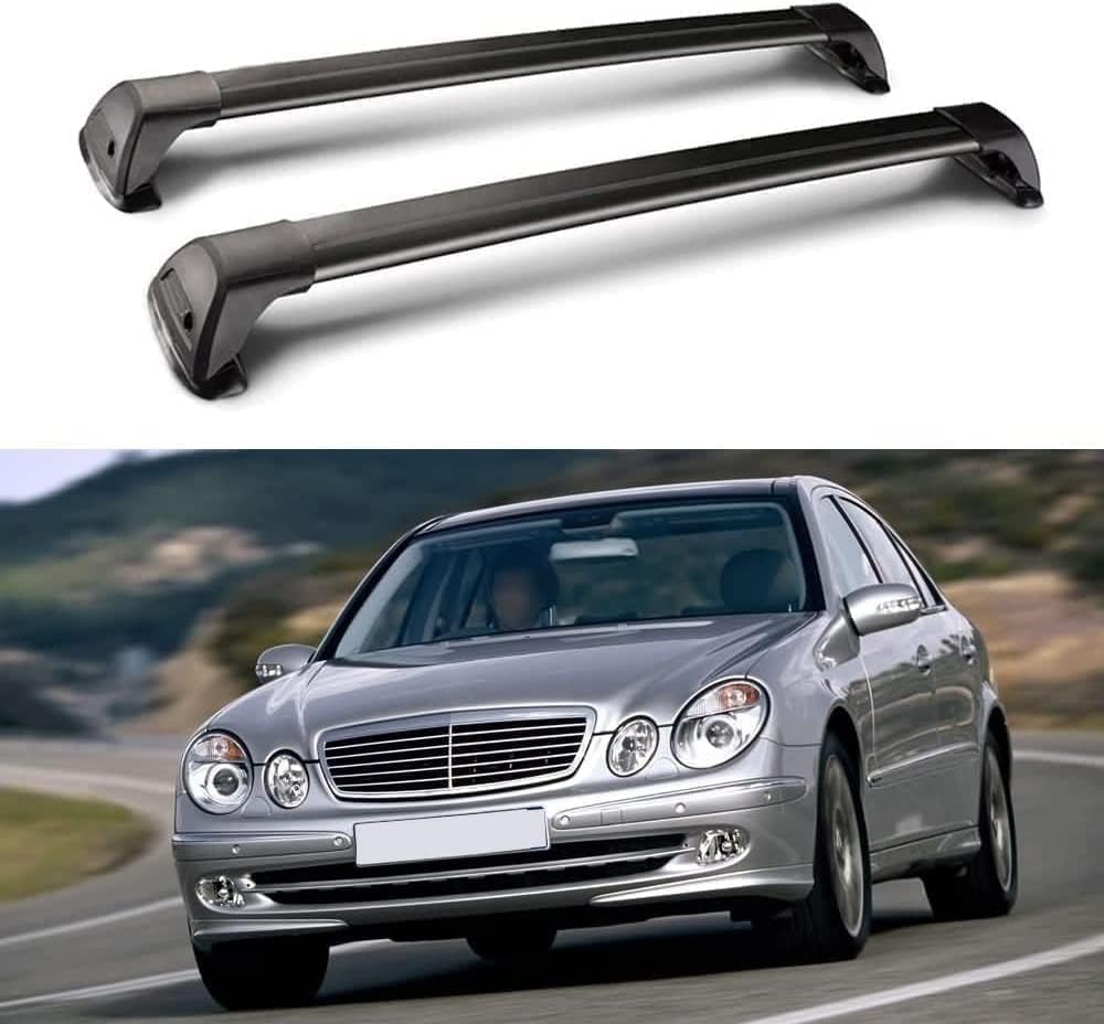 2 Stück Autodachträger Längsstange für Mercedes Benz B-Klasse W211 Limousine 2002-2008, Aluminium Dachreling Dachträger Gepäckträger GepäCktransport Zubehör von FUFIZU