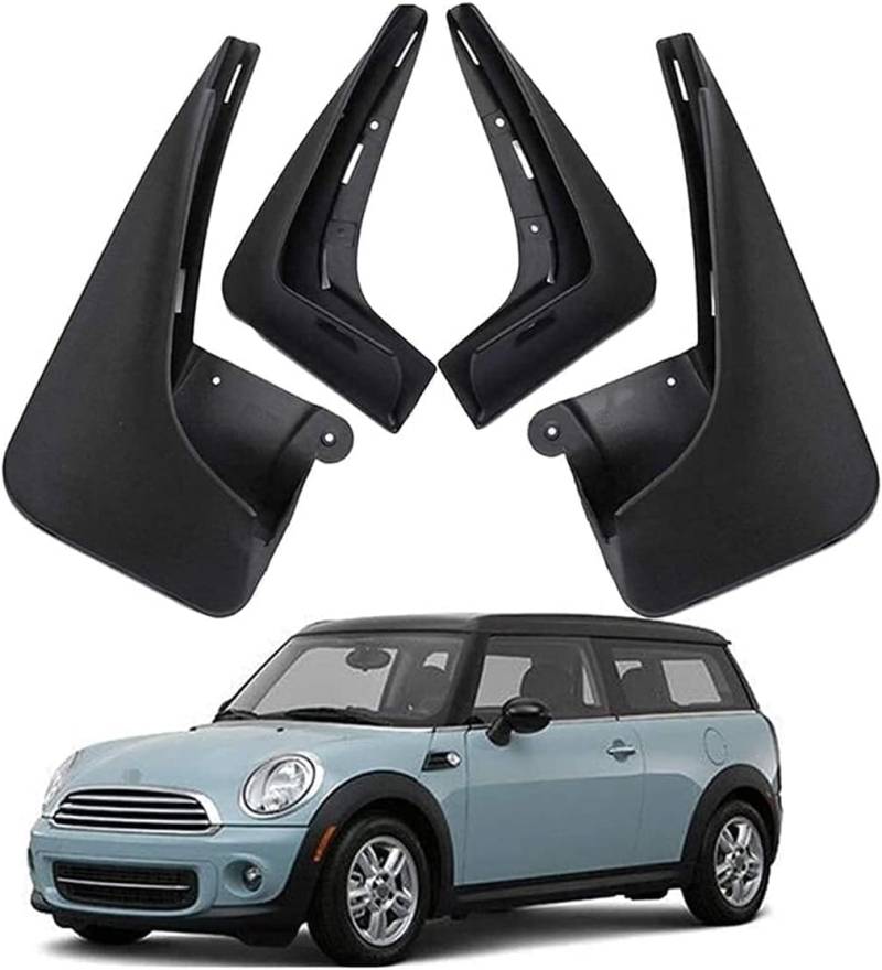 4 Stück Auto Schmutzfänger für Mini Cooper Clubman R55 2008-2014,Vorne und Hinten Spritzschutz Spritzfest Dekoration Auto Styling Zubehör von FUFIZU