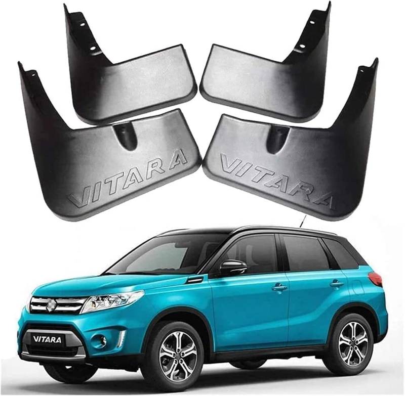 4 Stück Auto Schmutzfänger für Suzuki Vitara Escudo SU 2015-2020 2016 2017 2018 2019,Vorne und Hinten Spritzschutz Spritzfest Dekoration Auto Styling Zubehör von FUFIZU