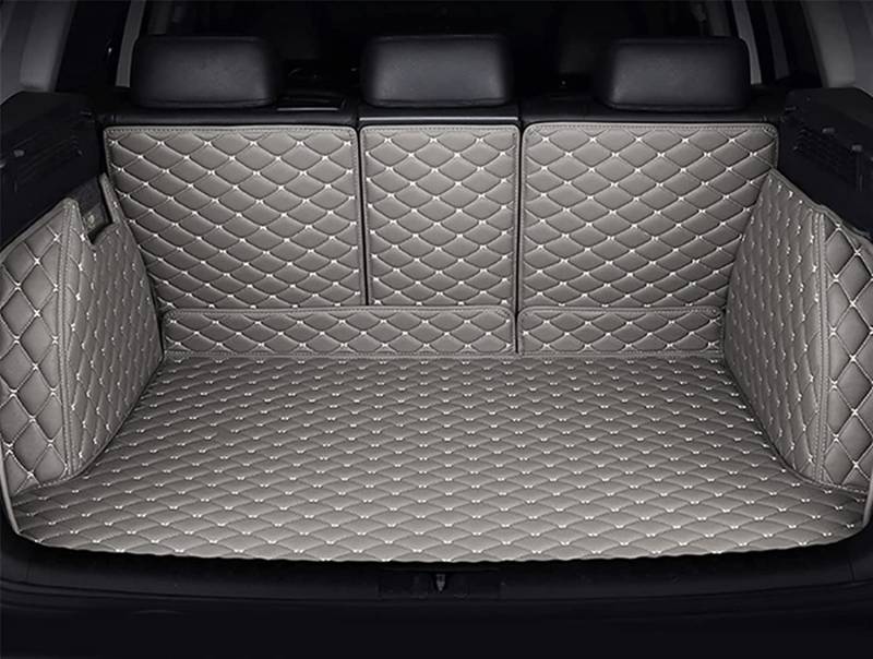 Auto Kofferraummatte für Opel Grandland X Combo Life Combo Life L2 Zafira Life S,Trunk Mat Boot Mats VollstäNdige Einkreisung Schutzmatten ZubehöR,Grey von FUFIZU