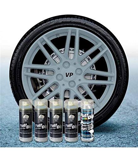 Set Felgen Vinyl Flüssig Full Dip 4 Sprays Nardo Grey Glanz von FULL DIP