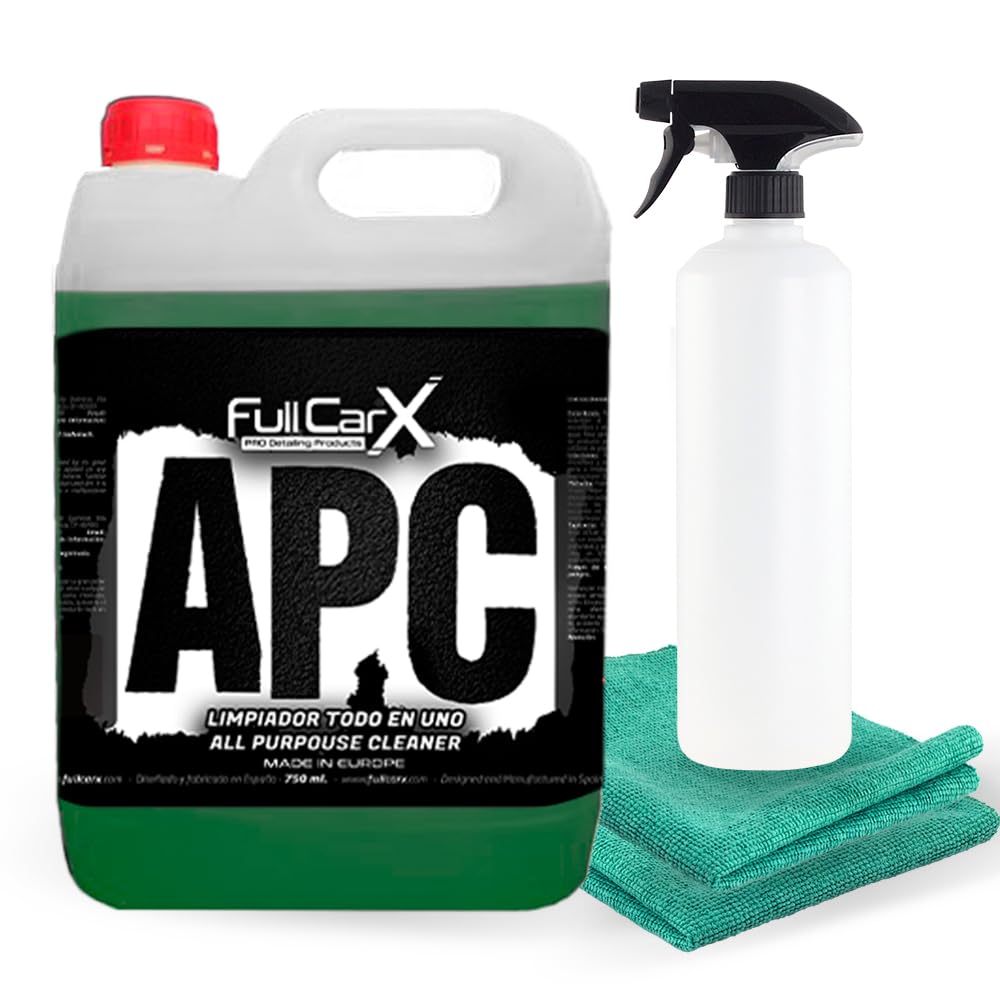 FULLCARX APC Ultrakonzentriert 5L Allzweck Reiniger Auto, Mit Wasser Verdünnen, für Jede Oberfläche geeignet Karosserie Felgen Innenraum Polster, Reinigung Detailing Professionelles Produkt von FULLCARX