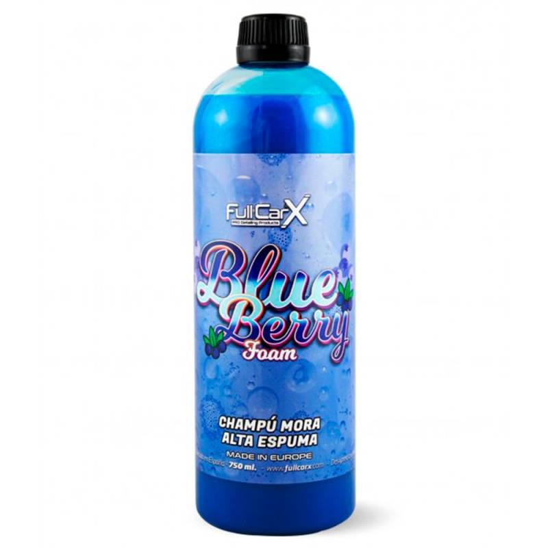 FULLCARX Blueberry Foam 750ml Blaues Autoshampoo Aktivschaumreiniger, Hohe Konzentration, Kapselt Schmutz ein, Hohe Schaumkraft Snow Foam Auto Shampoo, Waschen Reinigung Detailing Professional Produkt von FULLCARX