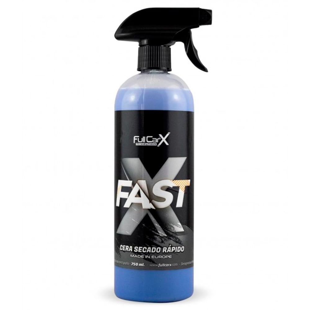 FULLCARX FastX 750ml Schnelles Autowachs auf Nassem Auto, 2-in-1 Effizienz Trocknung Hoher Glanz und Schutz, Carnauba-Basis, Einfache Verwendung, Autopflege Reinigung Detailing Professionelles Produkt von FULLCARX