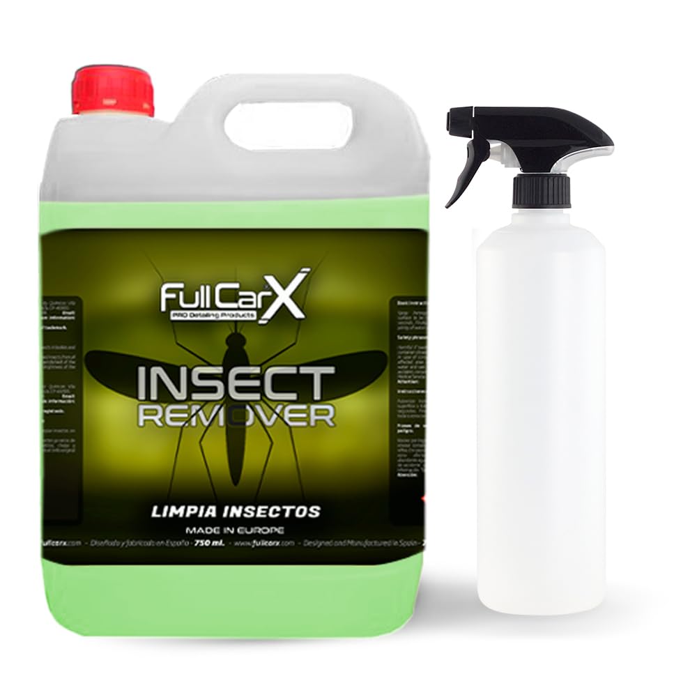 FULLCARX Insect Remover 5L Insektenentferner Auto, Flecken Vogelkot Entferner Lackreiniger, Schnell und Effizient Ohne Reiben, Karosserie Kunstoff Glas, Reinigung Detailing Professionelles Produkt von FULLCARX