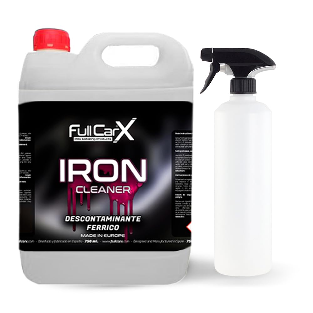 FULLCARX Iron Cleaner 5L Iron Remover Felgenreiniger Auto, pH-neutral, Reinigung ohne Scheuern, geeignet für Felgen aus verchromter Aluminiumlegierung Motorrad, professionelles Produkt Detailing von FULLCARX