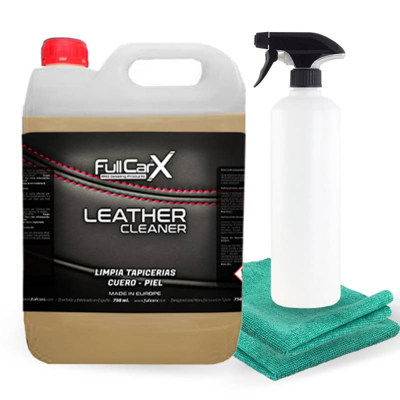 FULLCARX Leather Cleaner 5L Lederreiniger Innenraum Auto, Entfernt Flecken Leistungsstarker Autositz Reiniger Polsterreiniger, Frisches Aroma Lederpflege Reinigung Detailing Professionelles Produkt von FULLCARX